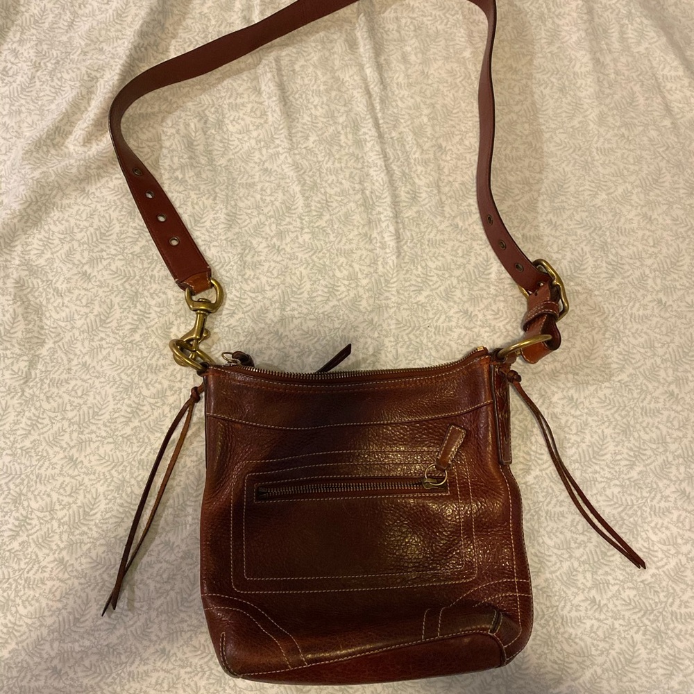 Burnt Red Coach Crossbody Purse